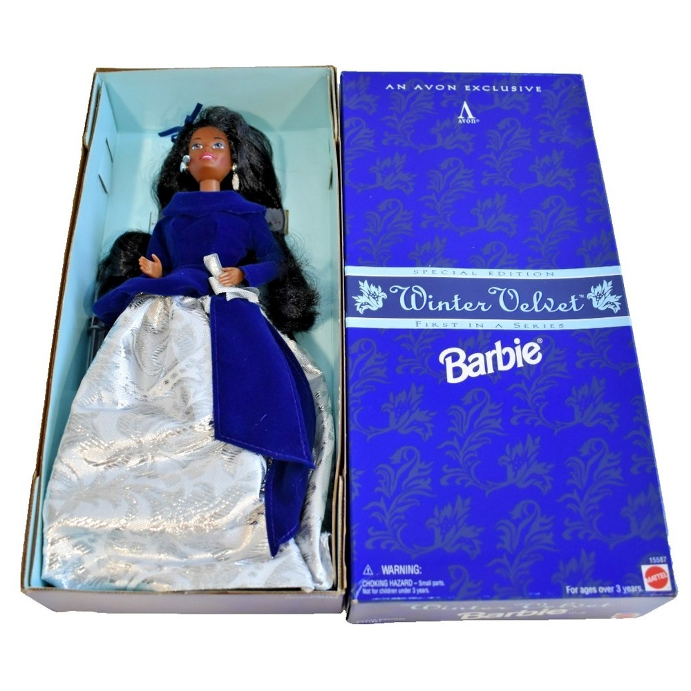 Barbie Avon Winter Velvet First Series African American #15587 1995 New